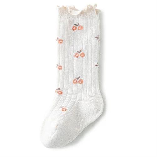 Neugeborene Baby Mädchen Socken Frühling Herbst Mode Baumwolle Druck Kinder Socken für Mädchen Schönheit Kleinkind Socke 12M 24M 3T 5T