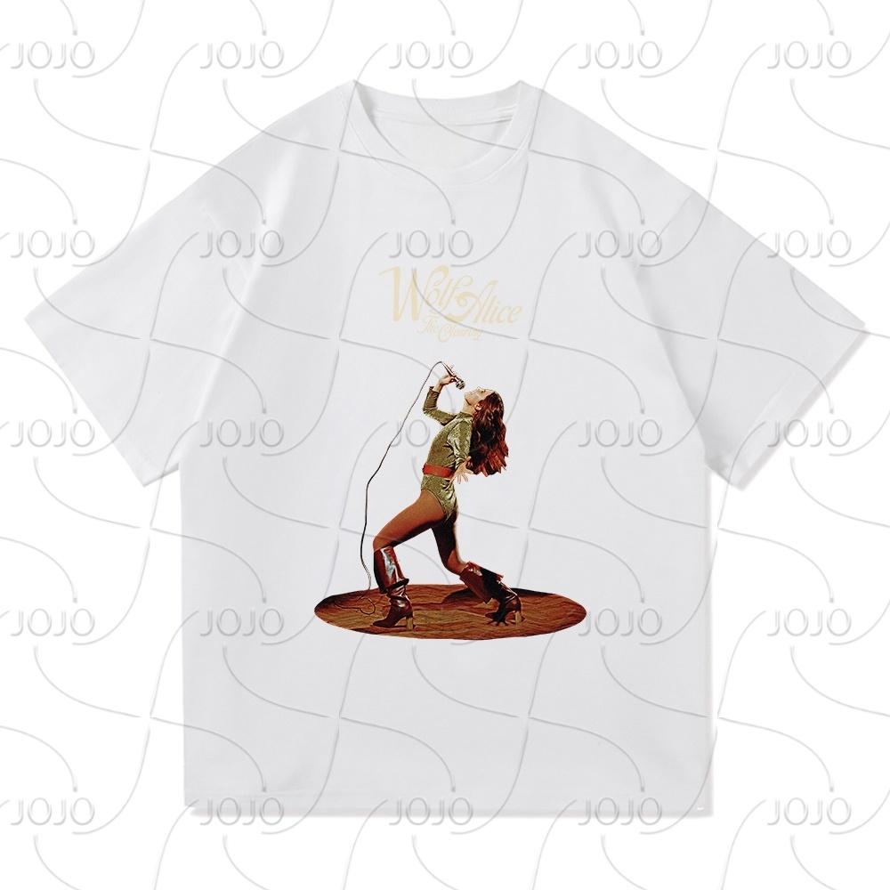 Wolf Alice The Clearing Tour 2025 Футболка Мужская/Женская Одежда Ретро Харадзюку Быстросохнущая Одежда Футболки для Подарков на День XL