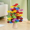 Wooden Assembling Kids Rotating Stacking Balancing Blocks With Color Recognition
