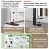 Punch-free Hole Board Vertical Desktop Wall Hanging Office Desk Storage Shelf Reading Room Desktop Kitchen Bathroom Storage Rack