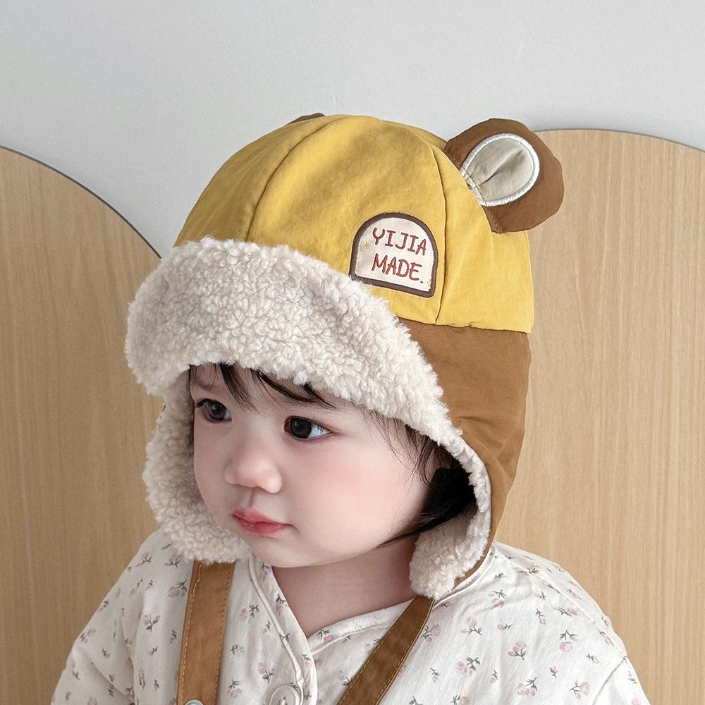 Winter Baby Gehörschutz Mütze Kinder Cartoon Pilotenmütze Koreanische Version Klassische Herbst Winter Junge Mädchen Baby Gehörschutz Mütze