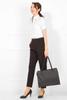 Blouse Shirt with Gathered Short Suit Innerwear Size 13 ABR White [Add Rouge] Women's Chest, Sleeve, [p5048]
