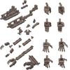 Modeling Support Goods Mecha Supply Assortment 01 Flexible Arm Set Gunmetal Plastic Model M.S.G Ver. Non-Scale