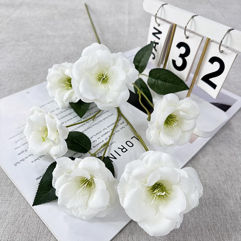 

Flower Gardenia Artificial Wedding Hotel Restaurant Desktop Ornament Decoration