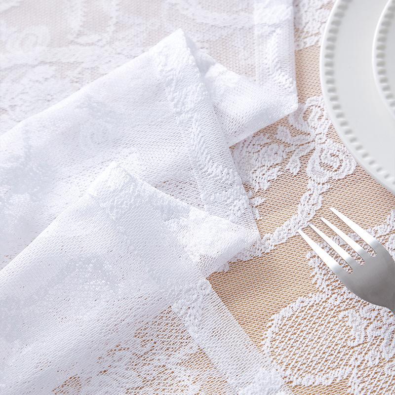 Französische Retro Schmetterlingsspitze Tischdecke Pastorale Tischdecke Kaffeetischdecke Staubdichtes Tuch Spitzentischmatte