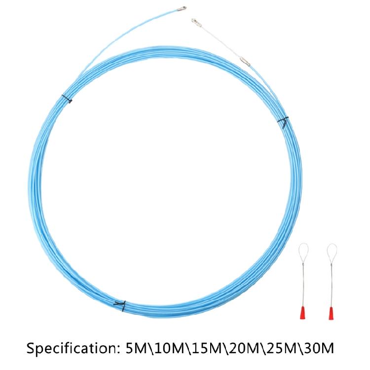 3mm Kabelzieher Fischband Blaues Kabel Fischband Rolle Zieher Metall Wandkabelkanal