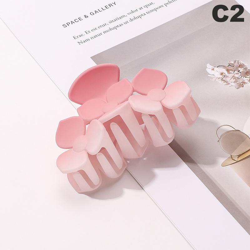 Cherry Blossom Hair Clip Frosted Grab Clip Fresh Versatile Shark Clip Pan Hair Grab Jewelry