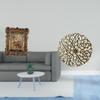 Floral Frame Sculpture Antique Picture Holder Rustic Wrought Iron Wall Art Plaque 3D Tabletop