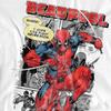 Deadpool Unisex Adult Comic Strip T-Shirt