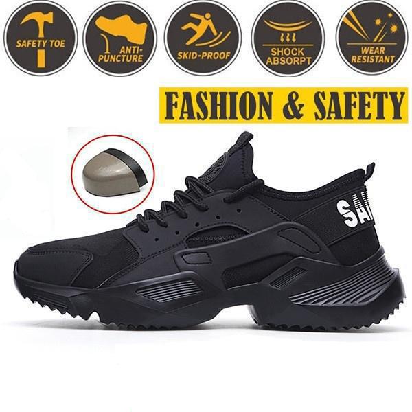 Buy Men's Fashion Safety Shoes Outdoor Work Shoes Breathable Hiking
