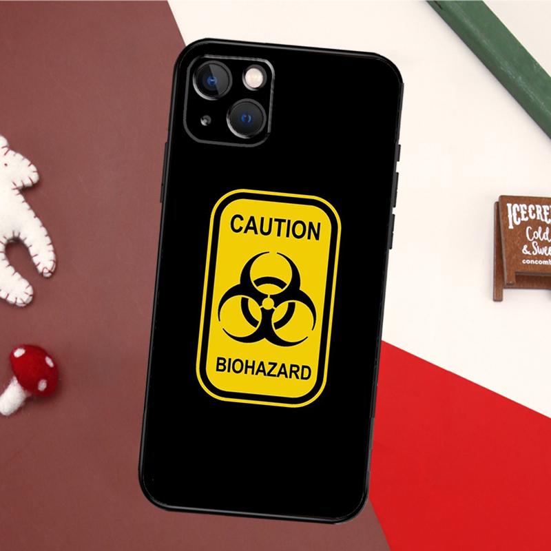 Biohazard Symbol Logo Case For iPhone 14 Pro Max 16 15 11 12 13 17 Pro Max mini 15 16 Plus 16e 17 Air Back Cover