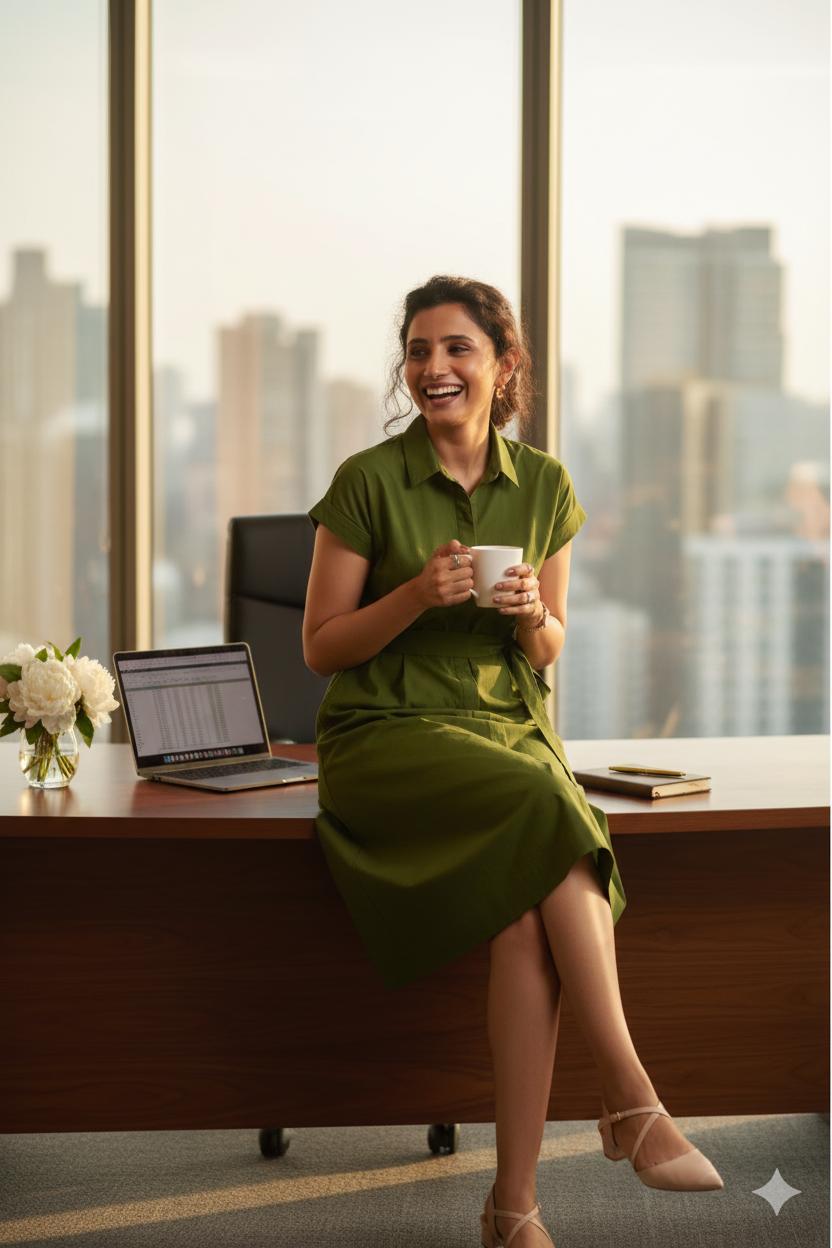 Authority In Motion Lime Green Dress | Vibrant Hourglass Fit 42 зелёный