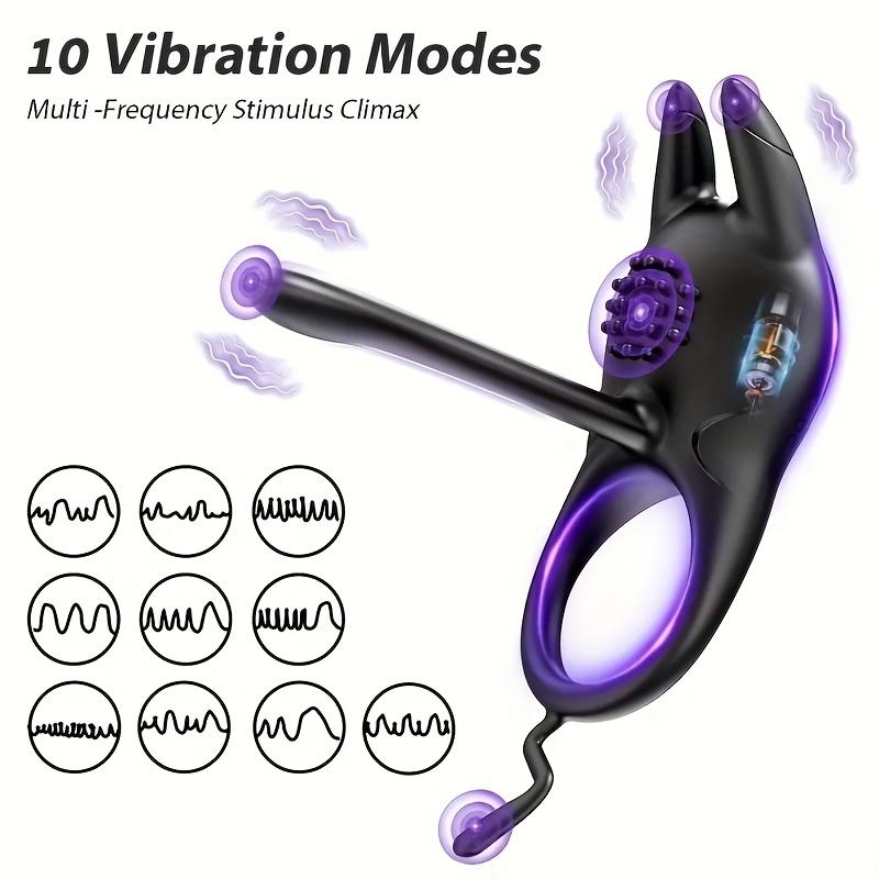 Vibrator Penis Ring For Men Glans Penis Long Lasting Exercise Vibrator Cock Ring Silicone Adult Sex Toy For Couples
