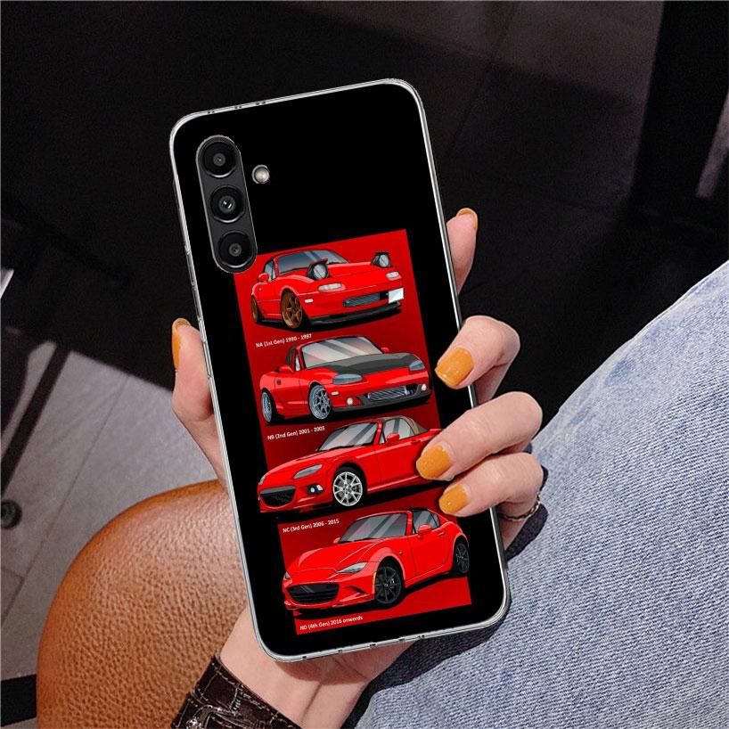 JDM Auto MX5 Niedliche Handyhülle Für Samsung Galaxy A17 A16 A15 A14 A13 A57 A56 A55 A54 A53 A37 A36 A35 A34 A33 A26 A25 A24 A23 Galax