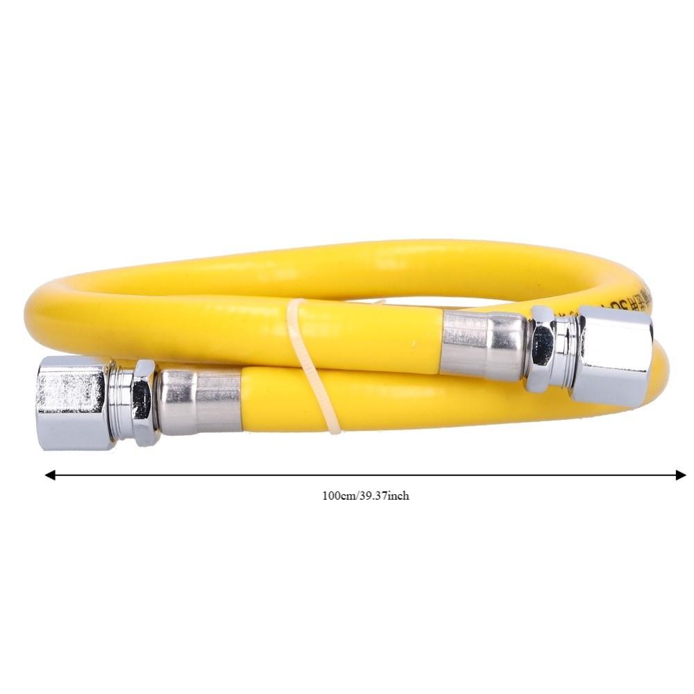 Flexible Braided, Gas Hose Yellow Dryer Gas Hose Daily Home Gas Equipment Replacement