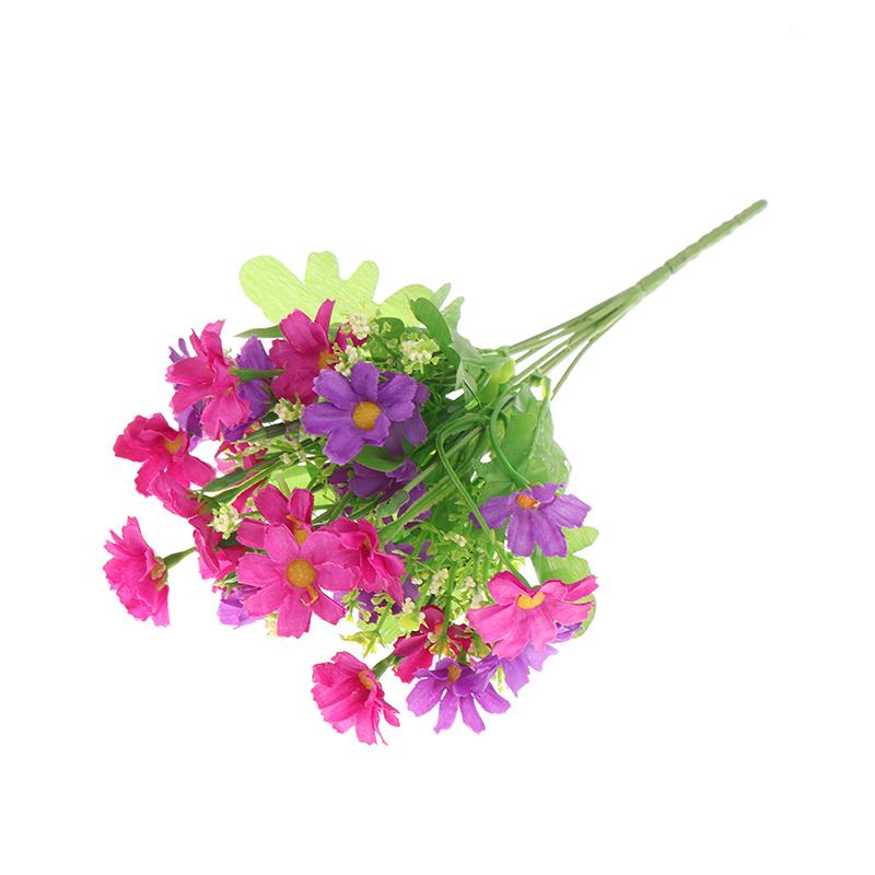 1 Bouquet 7 Branch 28 Head Daisy Artificial Flower Wedding Holding Flowers Decor