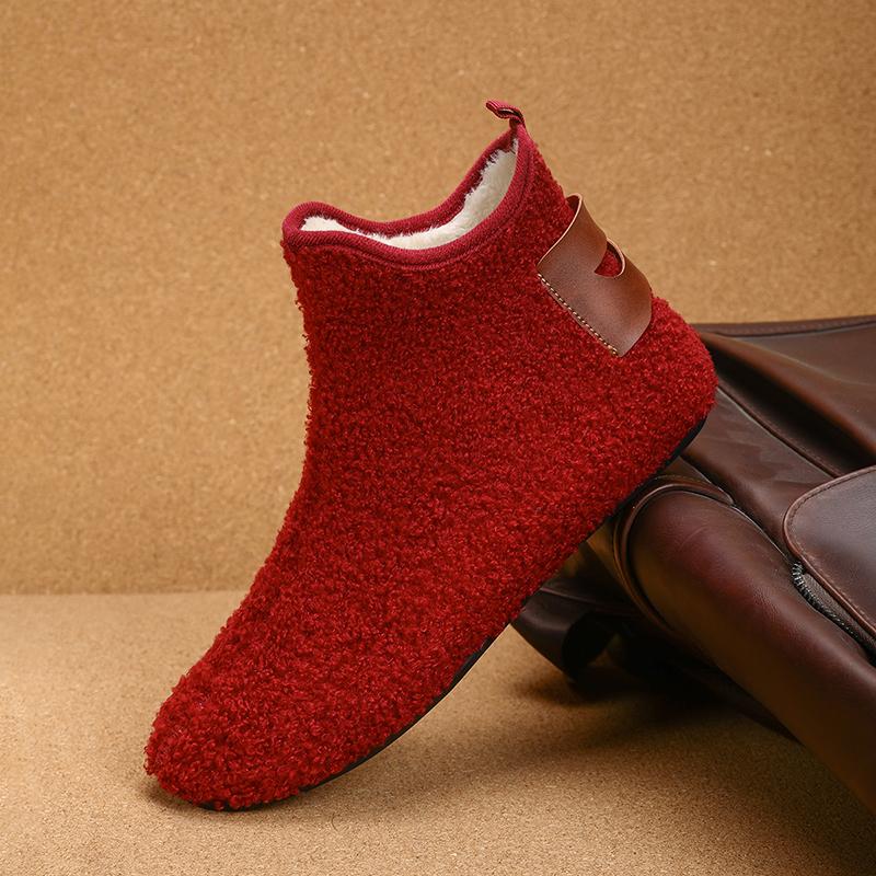 Winter Outdoor Cotton Shoe Men Warm Anti-slip Lightweight Man Comfortable Cotton Loafer Men Winter Warm Shoe