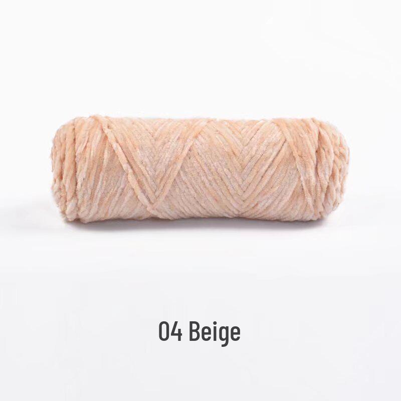 Handmade Chenille Yarn Ball: Velvet Thick Crochet and Knitting Material