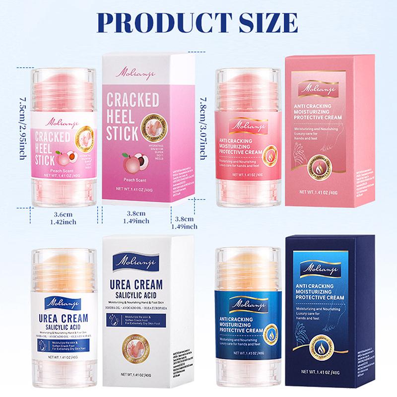 Crema Anti-Screpolature Pesca Idratazione Mani e Piedi Per Ammorbidire Piedi Secchi e Screpolati Delicata Esfoliazione Cura Quotidiana dei Piedi Idratante