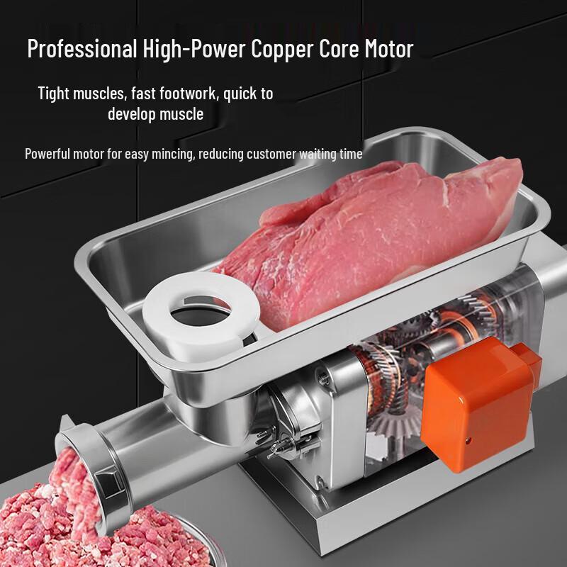 CHIGO Commercial & Home Automatic Stainless Steel Meat Grinder
