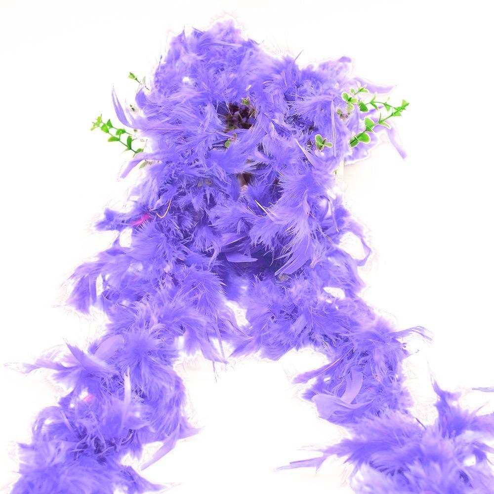 2M Bunte Federstreifen Weihnachtsbaum Feder Dekostreifen DIY Bouquet Verpackungsstreifen Hochzeitsfeier Dekostreifen