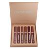6-color Matte Lip Gloss Set Non-stick Cup Lip Glaze Fixed Lipstick Nude Lip Gloss Waterproof Gift Set