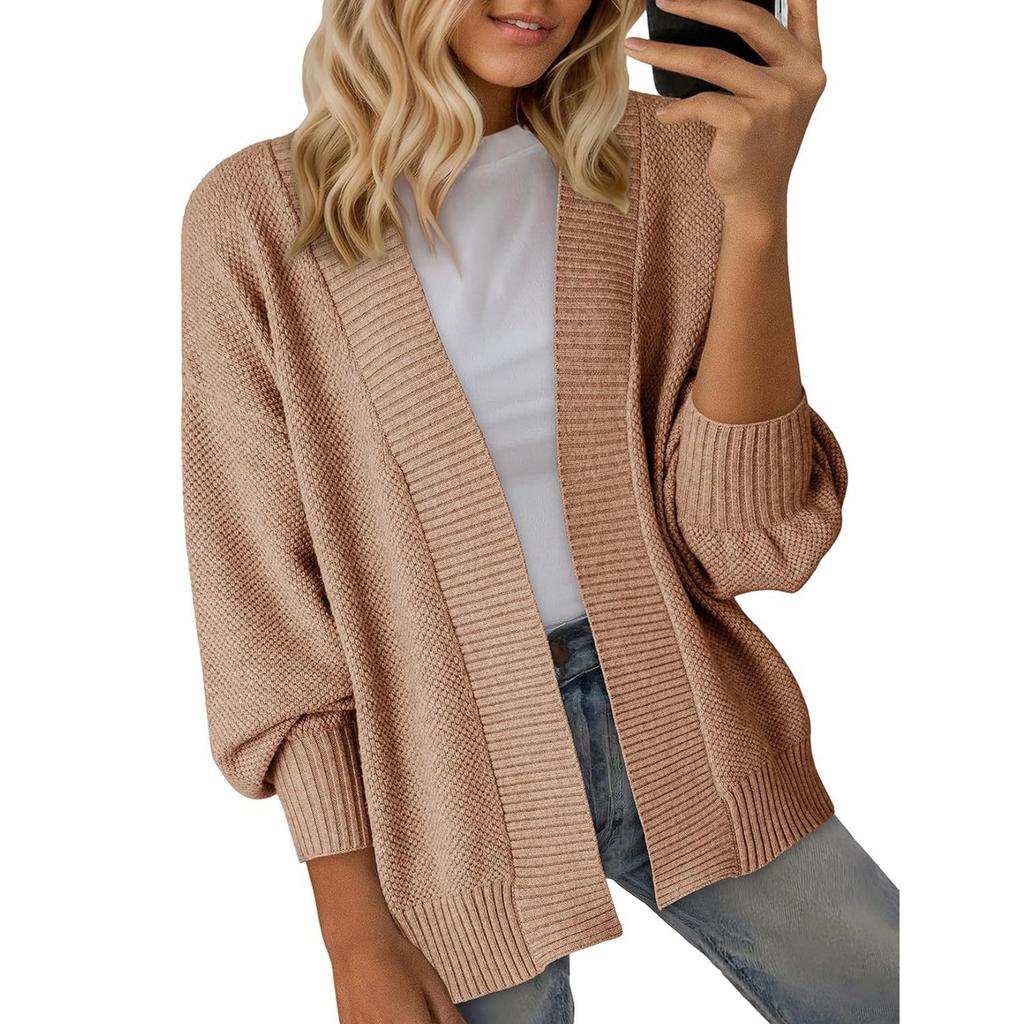 Women's Cardigan Sweaters Lightweight R-Neck Long Sleeve Outfits Fall Fashion Clothing