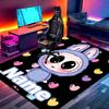 Custom Name Personalized Labubu Print Carpet, Versatile Home Decor Rug, for Playroom, Apartment, Balcony, Entryway, Hallway Gift