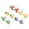 20 Stück Tierhaarnadeln Fruchtmuster Verschiedene Farben Kleine Tierhaardekoration für Hund Katze Kaninchen