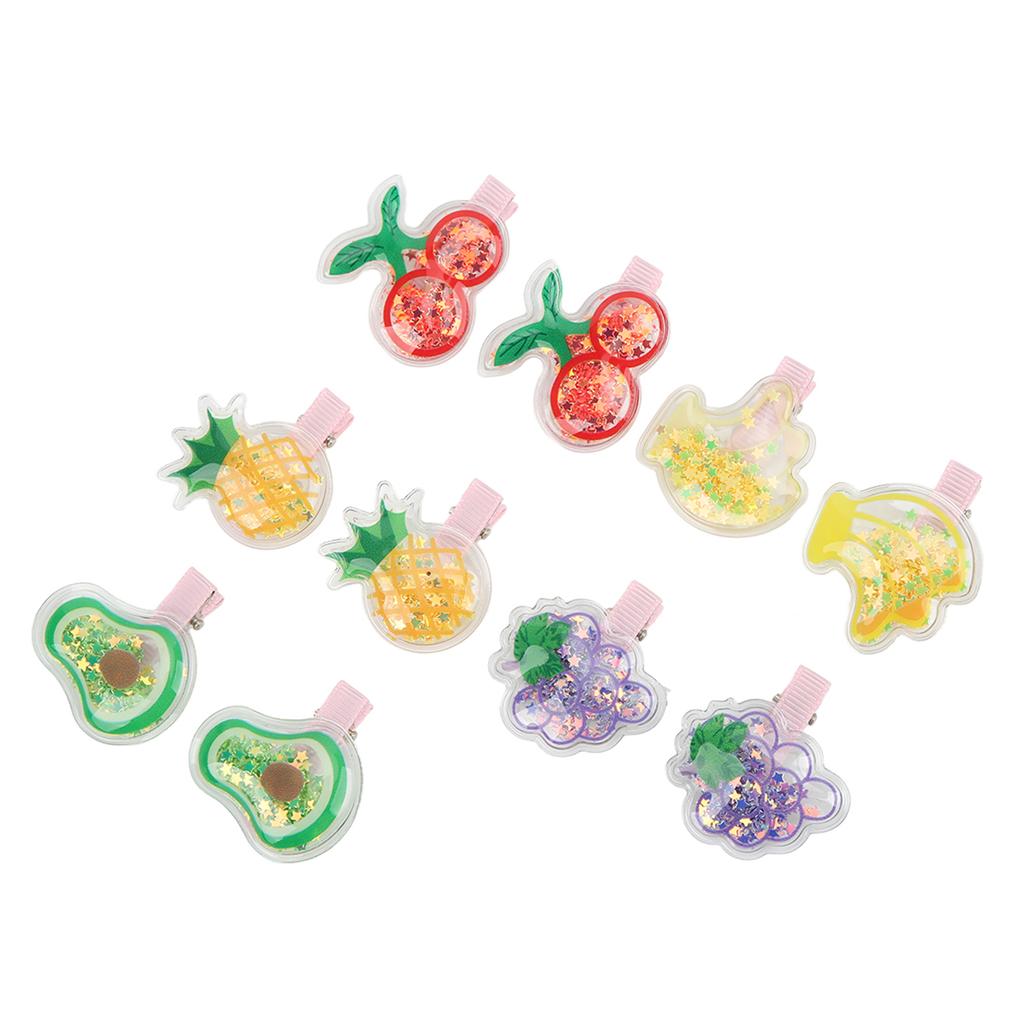 20 Stück Tierhaarnadeln Fruchtmuster Verschiedene Farben Kleine Tierhaardekoration für Hund Katze Kaninchen