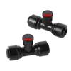 10Pcs Black Atomizing Fog Nozzle 0.3mm 0.5mm Low-pressure Sprayer Nozzle Patio Cooling Garden Irrigation Humidify Dust Reduction