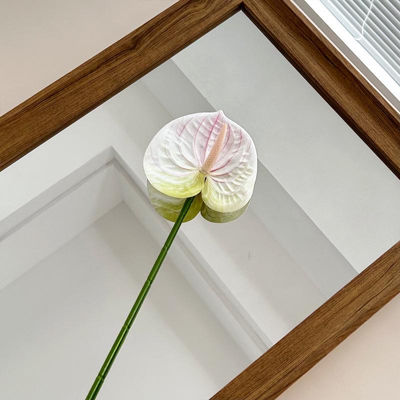 Fiore Artificiale Anthurium Rosso Flamingo Stampato in 3D per Matrimoni e Arredamento Casa
