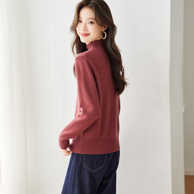 Srcr Consinee 100% Cashmere Thick Half-Neck Sweater