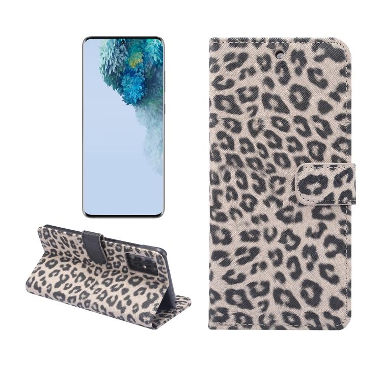 

Leopard Pattern Horizontal Flip Leather Case with Holder & Card Slots For Galaxy S20 коричневий