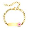 A Variety Of Children'S Curved Brand Stainless Steel Gold Bracelet Women, Fashionable Personality Can Be Engraved 798