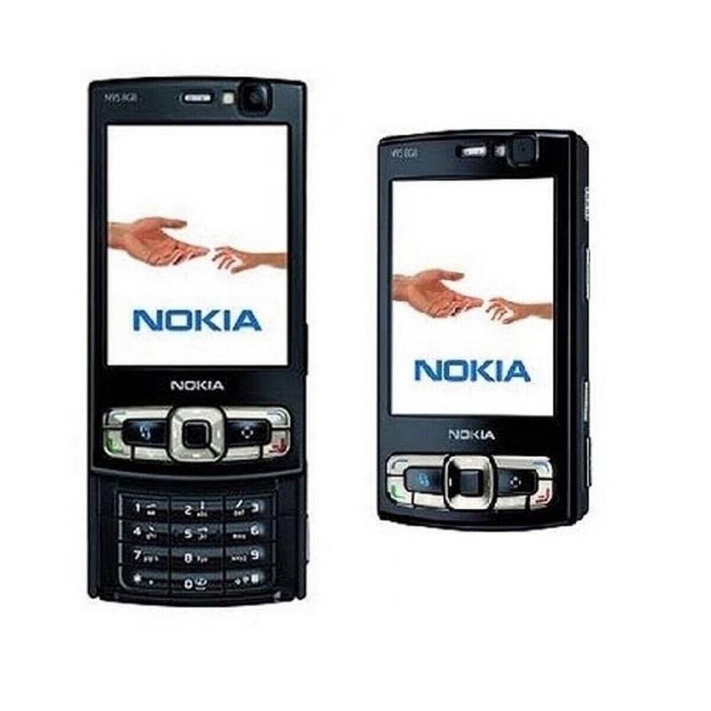 Odnowiona Nokia N95 8GB Oryginalna Odblokowana 3G GSM 5MP Wifi GPS Slider Czarna Telefon Komórkowy
