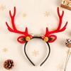 Bell Antlers Headband Bowknot Deer Horn Hair Band Cute Christmas Headband  Female