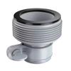 Screw-On Pool Hose Fitting with Open Center, Plastic Replacement Adapter for Routine Backyard Pool Water Line Maintenance, Single Part