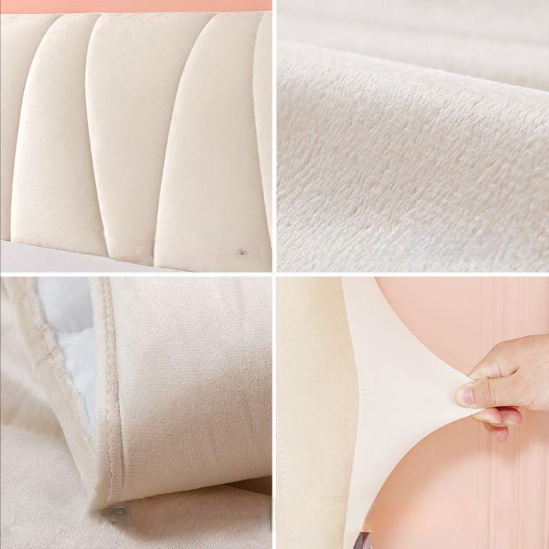 Federa Copritestiera Elasticizzata In Velluto Morbido – Per Testate In Legno O Pelle, Protezione Antipolvere, Adatto A Letti Singoli E Matrimoniali (Blu, 90-110cm)