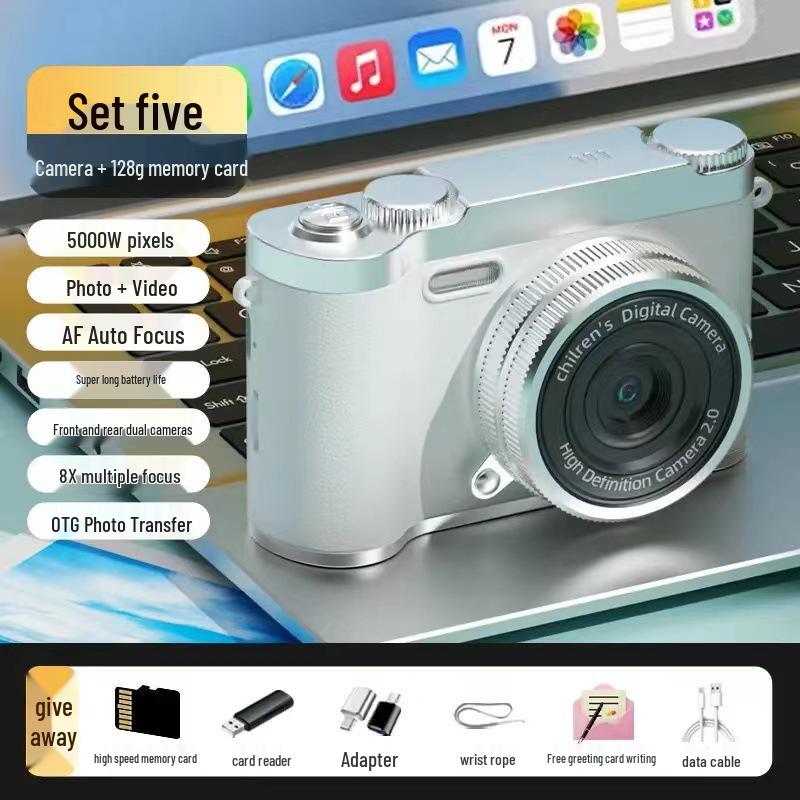 Vintage HD Dual Camera Portable Student Travel Camera