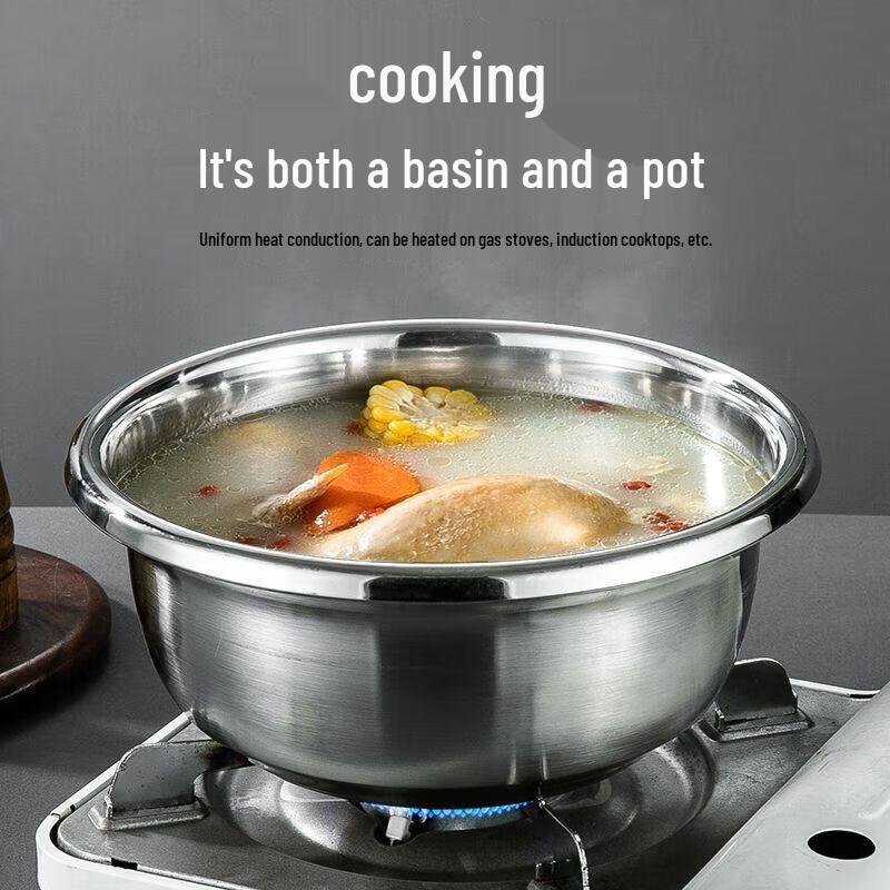 Zhizhi Commercial Stainless Steel Kitchen Bowls