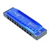 Harmonica 10 Hole 20 Tune C Key Professional Standard Mouth Organ with Case for Kid Beginner Blue