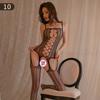 Transparent Lingerie Free Temptation Sexy Black Open Stockings Women's Passion One-piece Mesh Uniform Pajamas W10