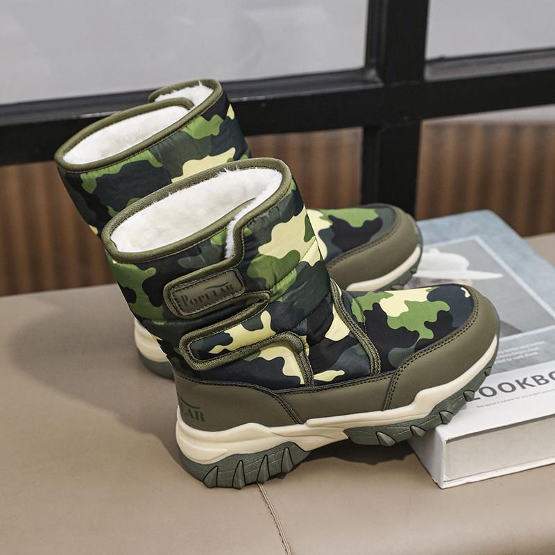 Podzim a zima 2024 Chlapecké/dívčí venkovní teplé dětské sněhule Velká velikost 31-40