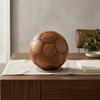 Fußball-Ornament Ineinandergreifende Holzteile Holz Poliert Feier Dekoration für
