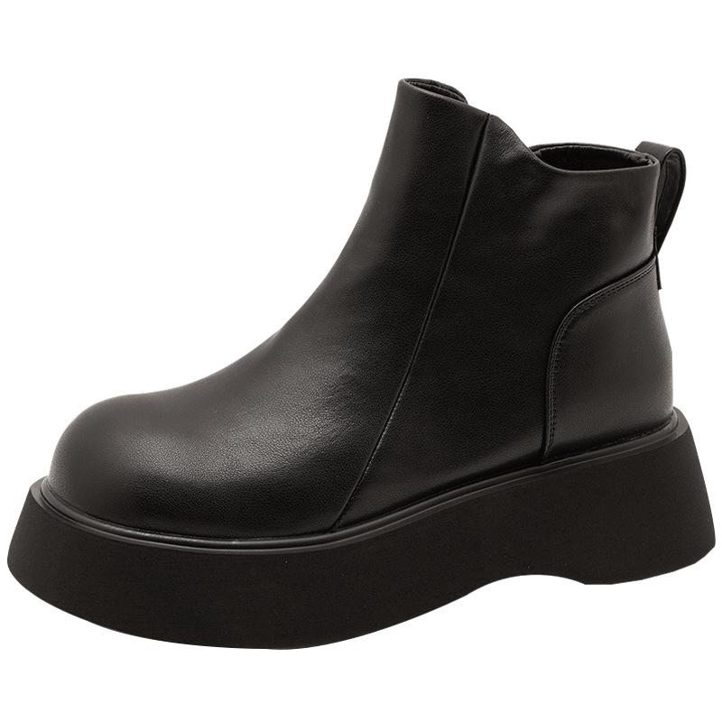 2025 new Martin boots women's British style platform short boots small retro versatile spring and autumn single boots winter