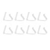 8/12Pcs Transparent Tablecloth Clips Mini Size Non-Slip Widely Used Clear Table Cloth Holders Table Cover Clamps