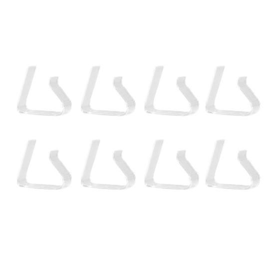 8/12Pcs Transparent Tablecloth Clips Mini Size Non-Slip Widely Used Clear Table Cloth Holders Table Cover Clamps