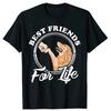 Best Friends for Life. Golden Retriever Lover Gifts T-Shirt. Premium Cotton Short Sleeve O-Neck Mens T Shirt New S-3XL