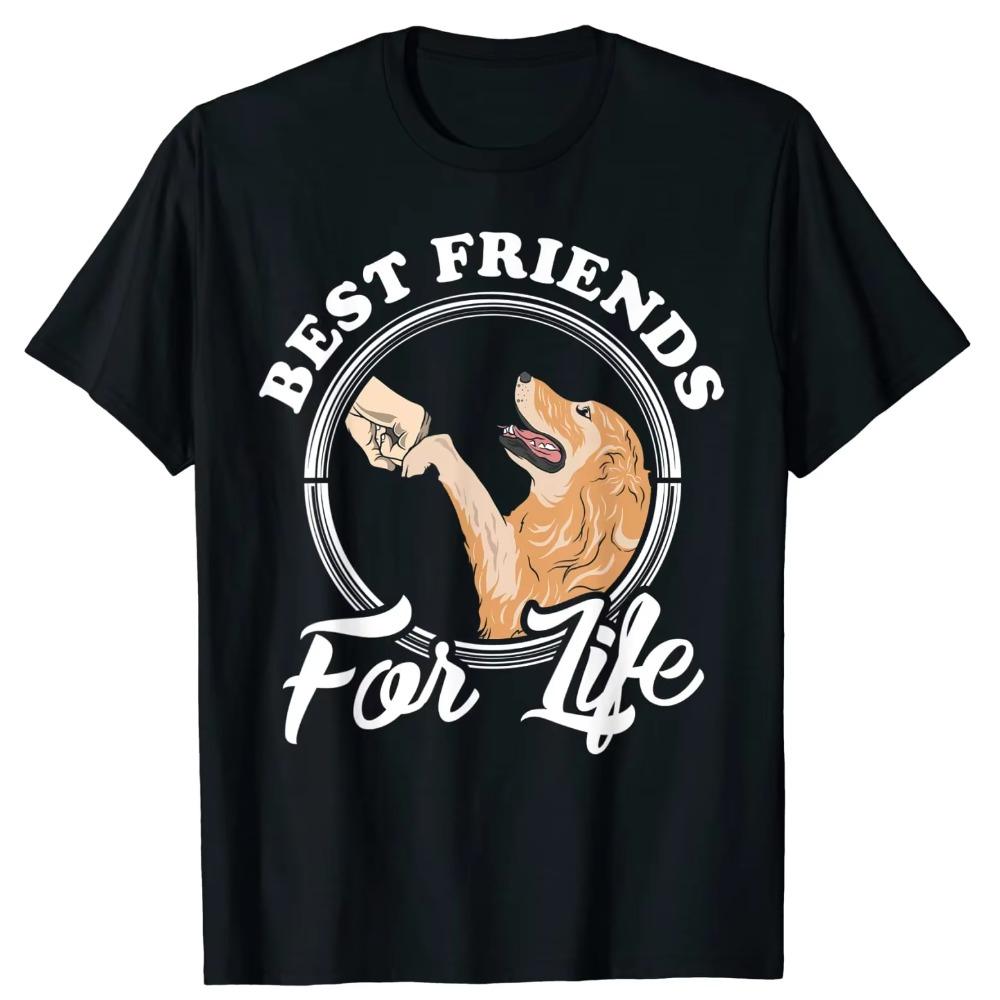 Best Friends for Life. Golden Retriever Lover Gifts T-Shirt. Premium Cotton Short Sleeve O-Neck Mens T Shirt New S-3XL